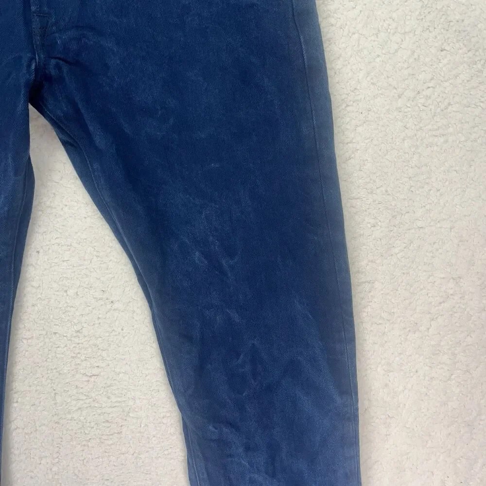 Men’s 34”x34” Navy Blue Levi’s 501xx Button Fly Straight‎ Fit Black Label Jeans